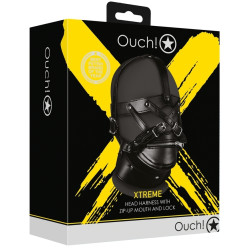 Ouch! Xtreme Bâillon SM Zip-Up Noir